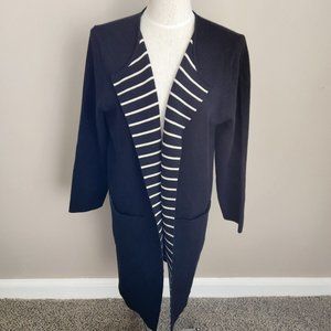 NWT $168 Max Studio Womens Black Long Sleeve Open Front Cardigan Jacket XL